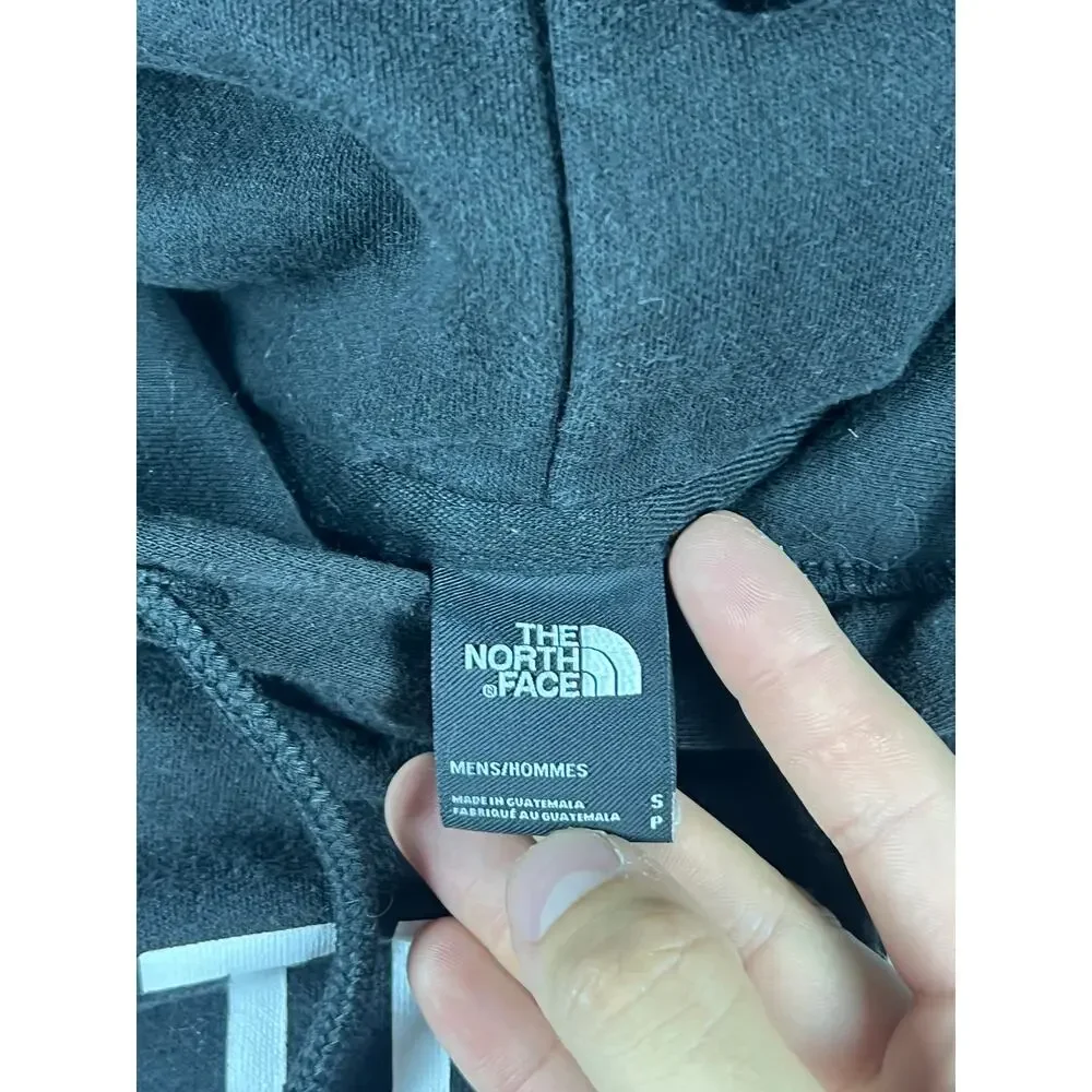 The North Face Black Pullover Hoodie Adult Small Spellout Outdoor 2000's